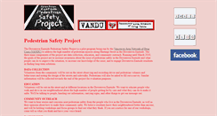 Desktop Screenshot of pedestriansafety.vandu.org